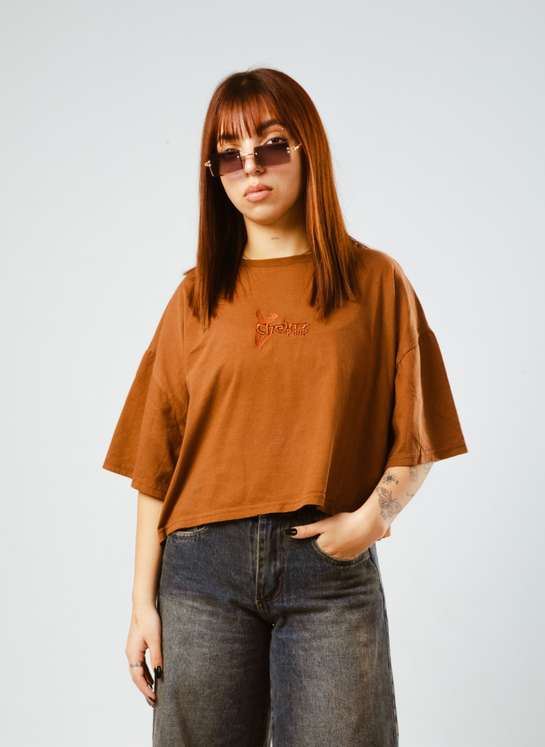 BOXY MARRÓN PIMP DOBLE CADENA